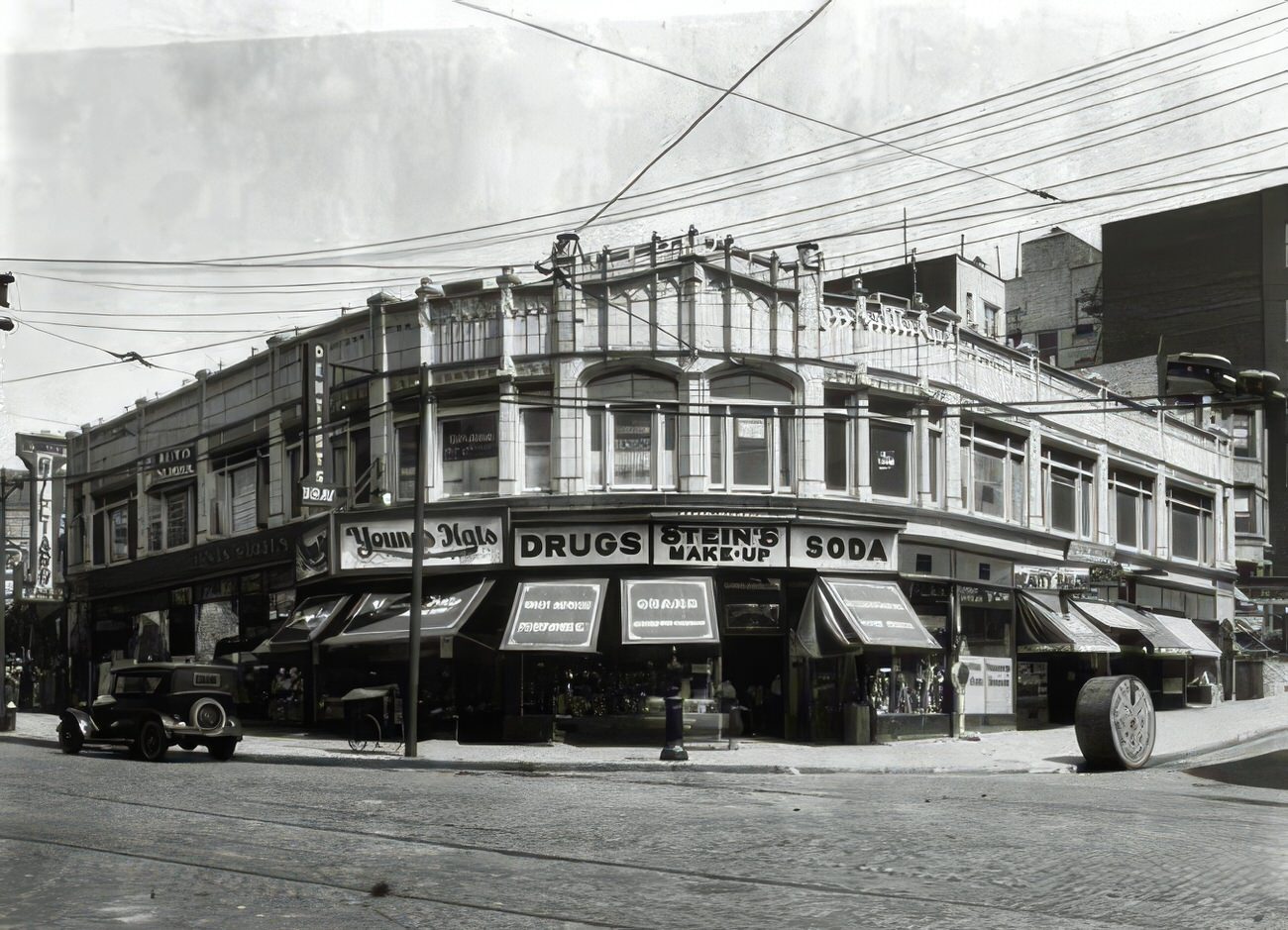 Burnside And Grand Avenue, Northwest Corner, Two-Story Taxpayer, July 1926.