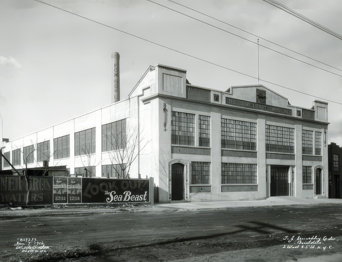 Final View Of Fox Square Laundry At 1471 Edgewater Road, 1926.