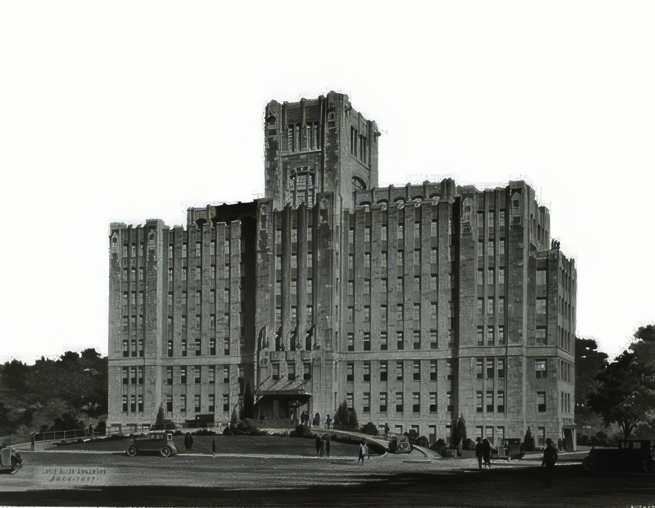 Rendering Of Bronx Hospital On 169Th Street By Scheffler, 1926.