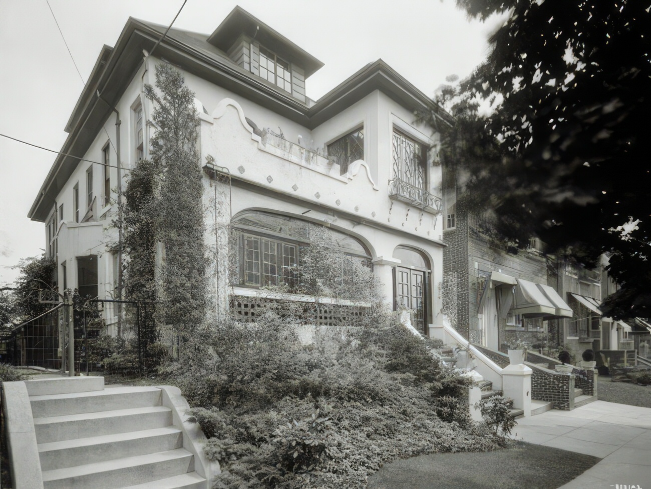 Exterior Of Ramsey Residence, 1927.