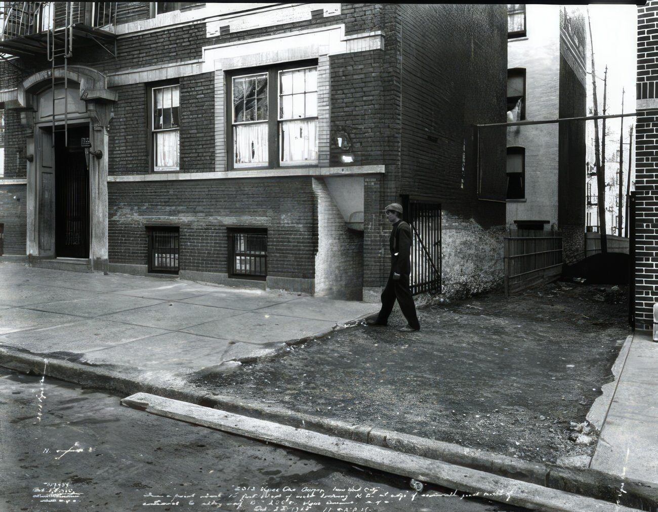 Condition Of Sidewalk Edge At 2012 Vyse Avenue, 1925.