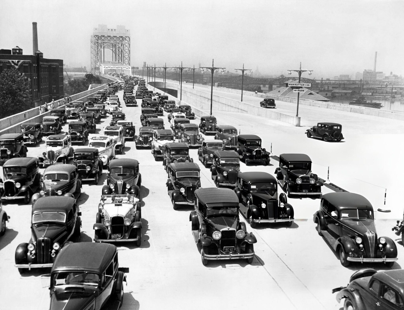 Opening Day On Triboro Bridge, 1936.
