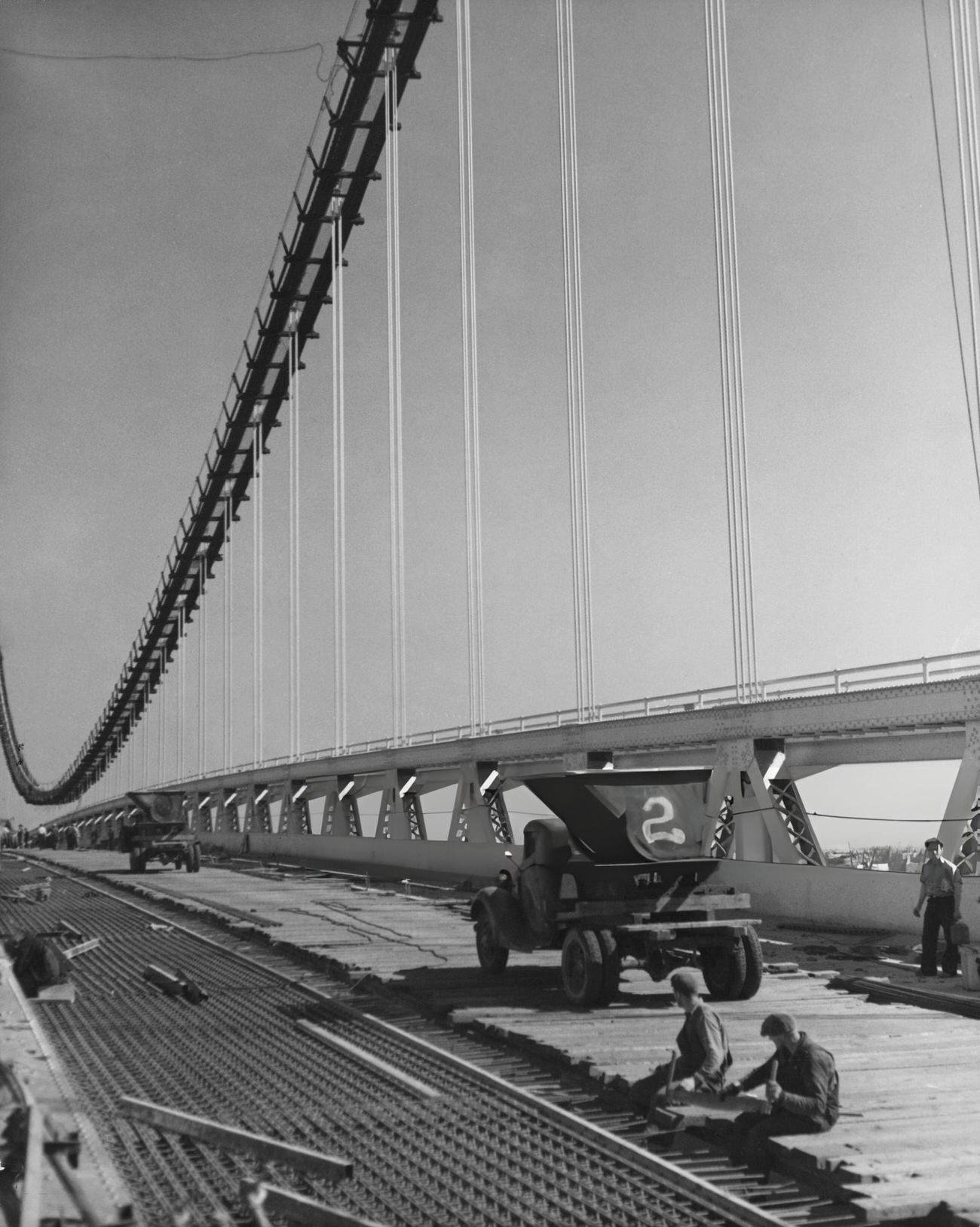 Triborough Bridge Surfacing, Circa 1936.