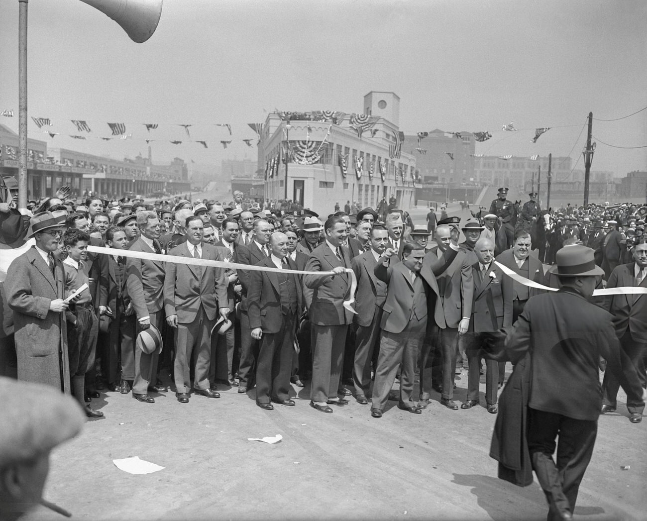 Mayor Laguardia Reopening Bronx Terminal Market, 1930S