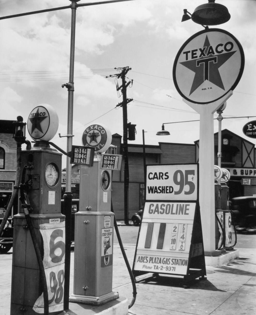 Texaco Gasoline Station, Bronx, 1936.