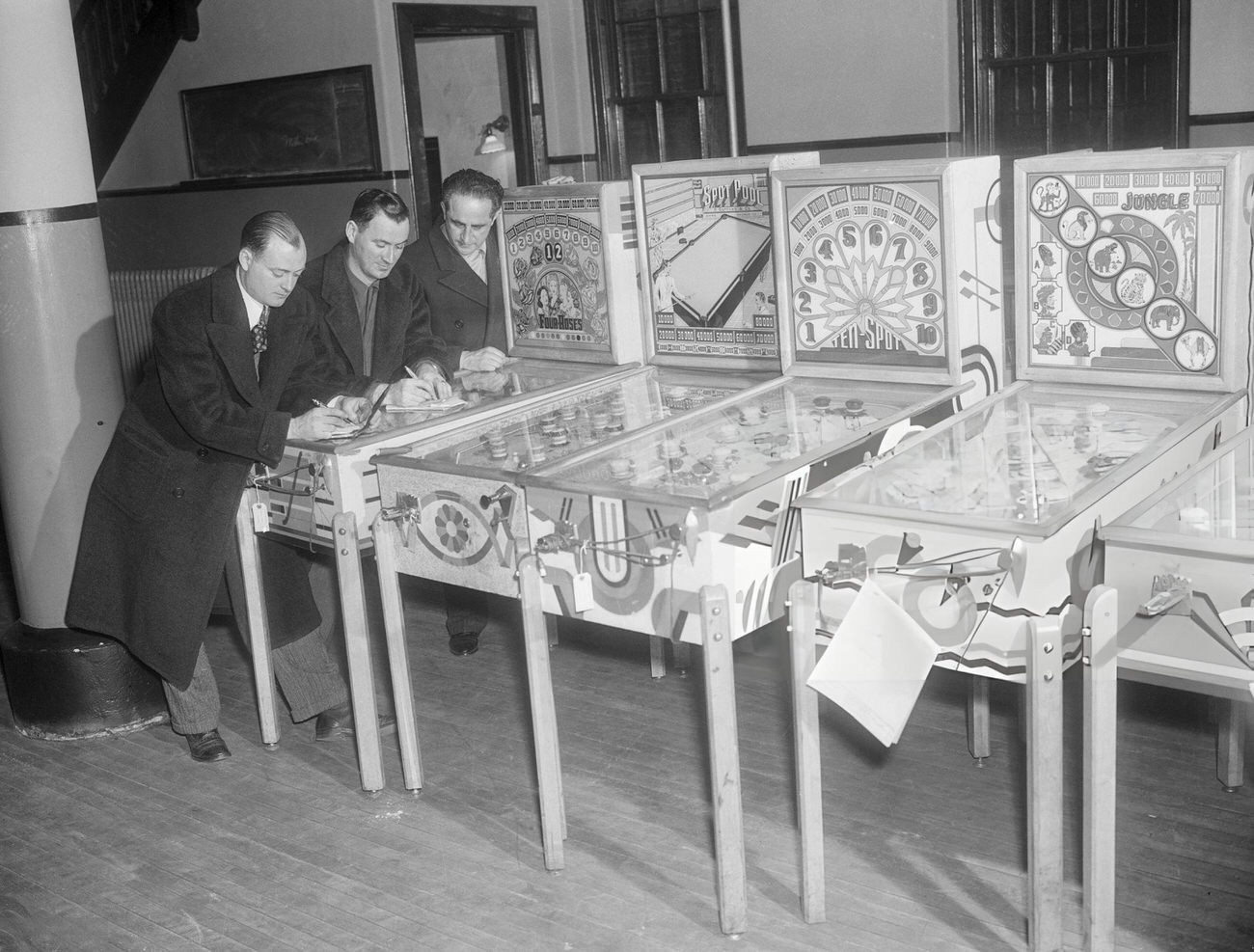 Police Commissioner Valentine Orders Seizure Of Pinball Machines In New York As Gambling Devices.