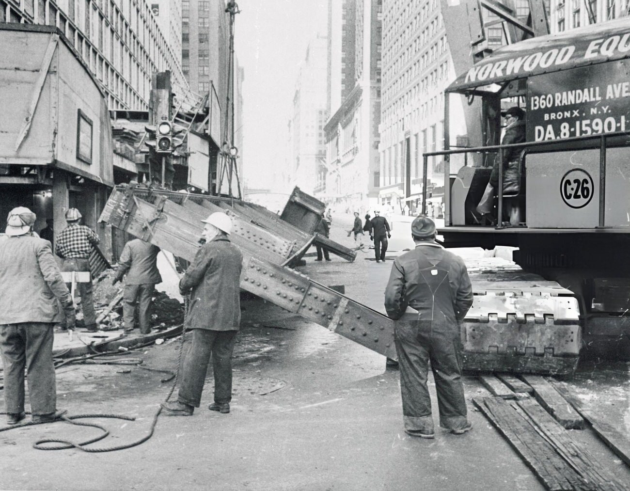 The Demolition Of New York'S Third Avenue Elevated Line, Yielding About 40,000 Tons Of Scrap Steel, Marks The End Of An Era.