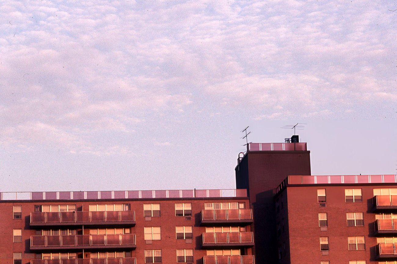 The Top Of A Bronx Housing Project Is Captured, 1976.