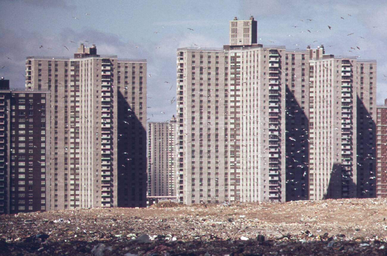 Co-Op City'S Apartments Near Pelham, Built On A Landfill'S Edge, Represent A Vast Housing Development In The Bronx, 1973.