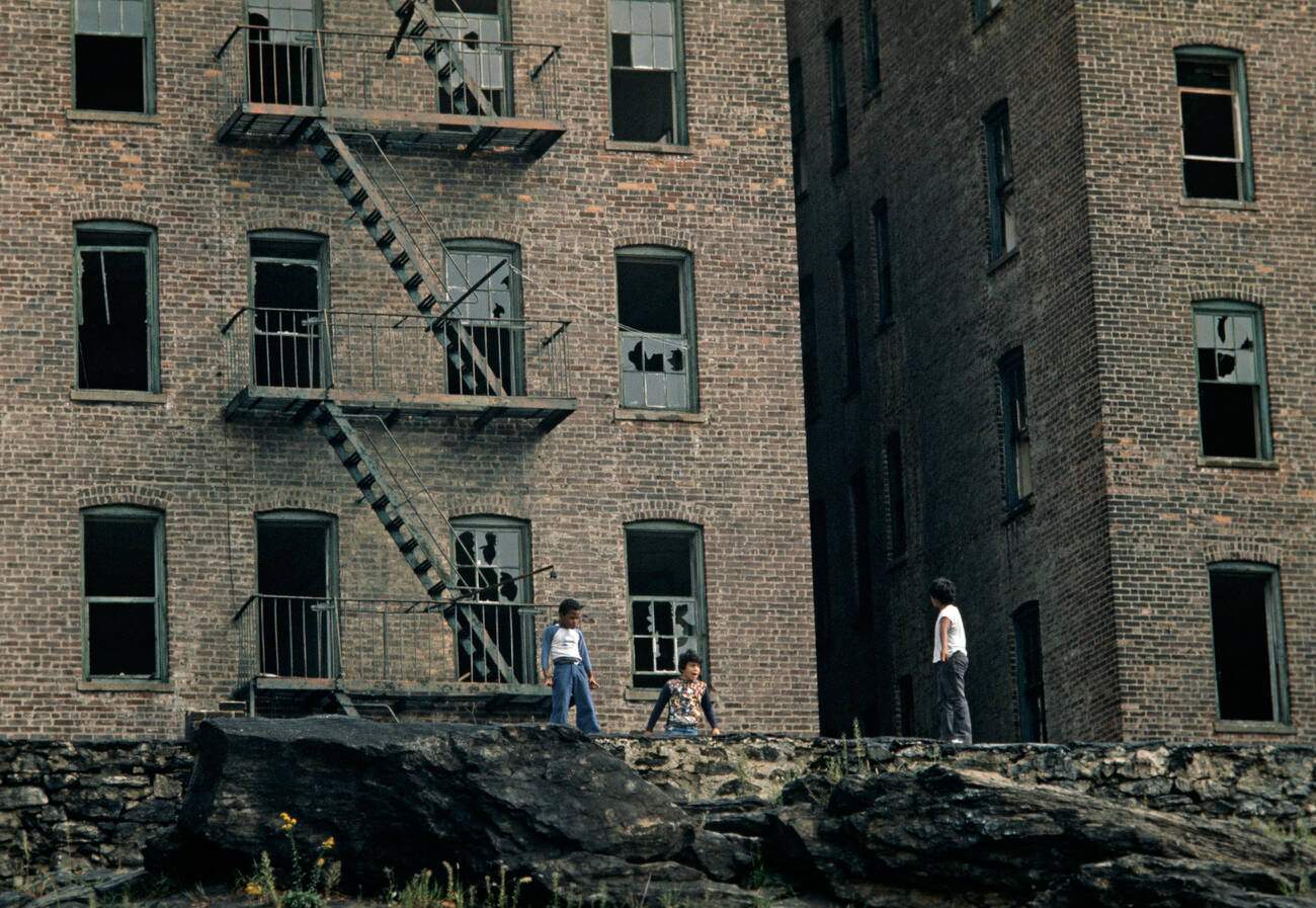 Burnt-Out Tenement Blocks In The South Bronx, 1977.
