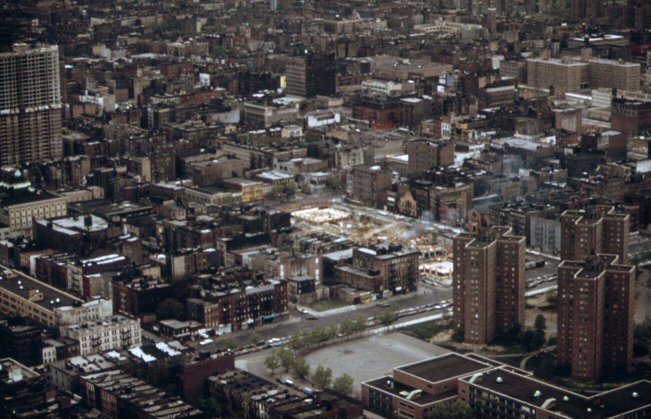 An Aerial View Captures The Lower Bronx'S Landscape Around 1973.