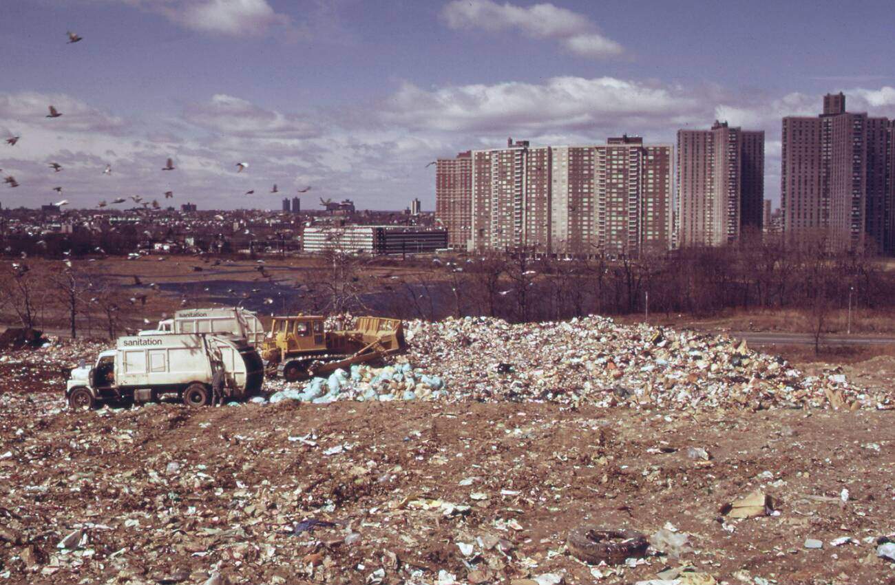 A Municipal Dump Near Co-Op City In The Bronx, 1973.