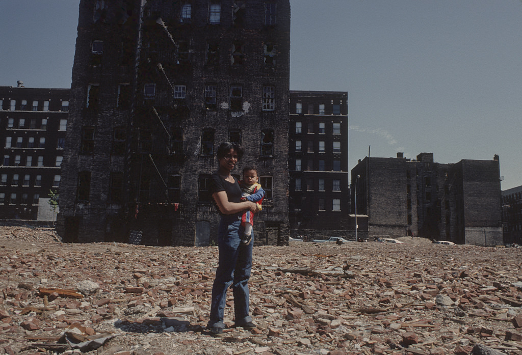 Young Mother, St. Ann'S Ave At E. 140Th St., Bronx, 1977
