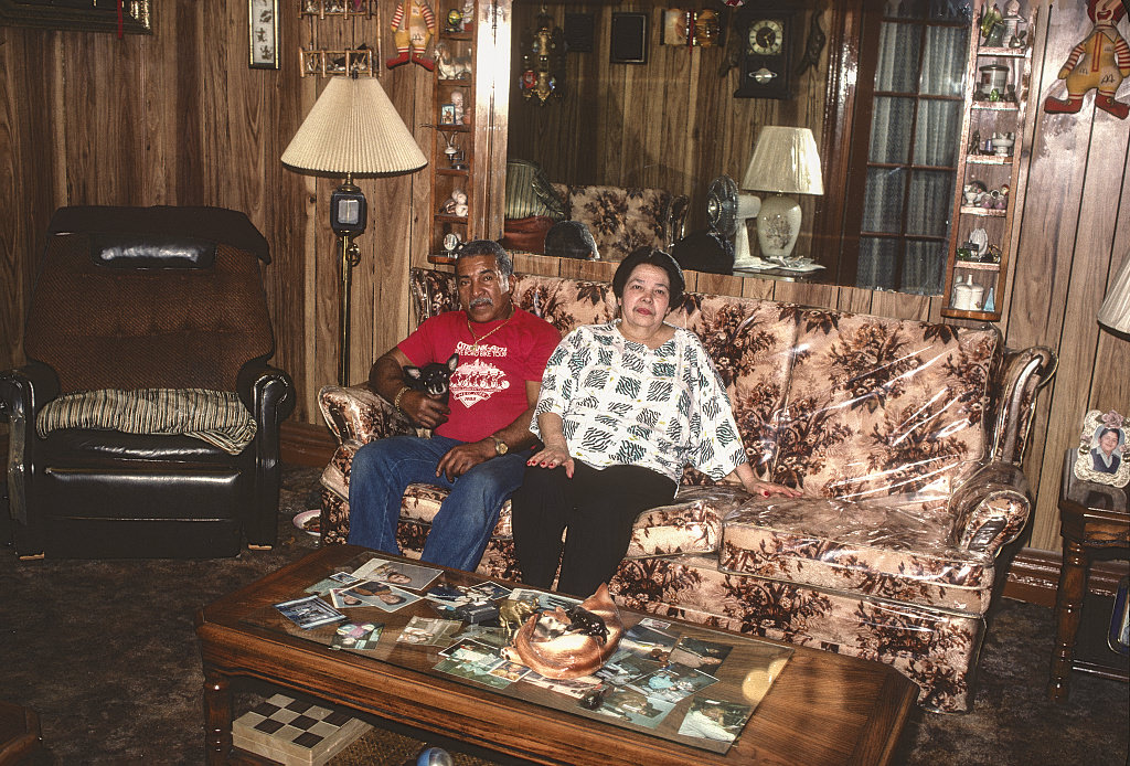 Maria Gonzalez And Carlos Monge At 788 Fox St., Apt 4J, Bronx, 1989.