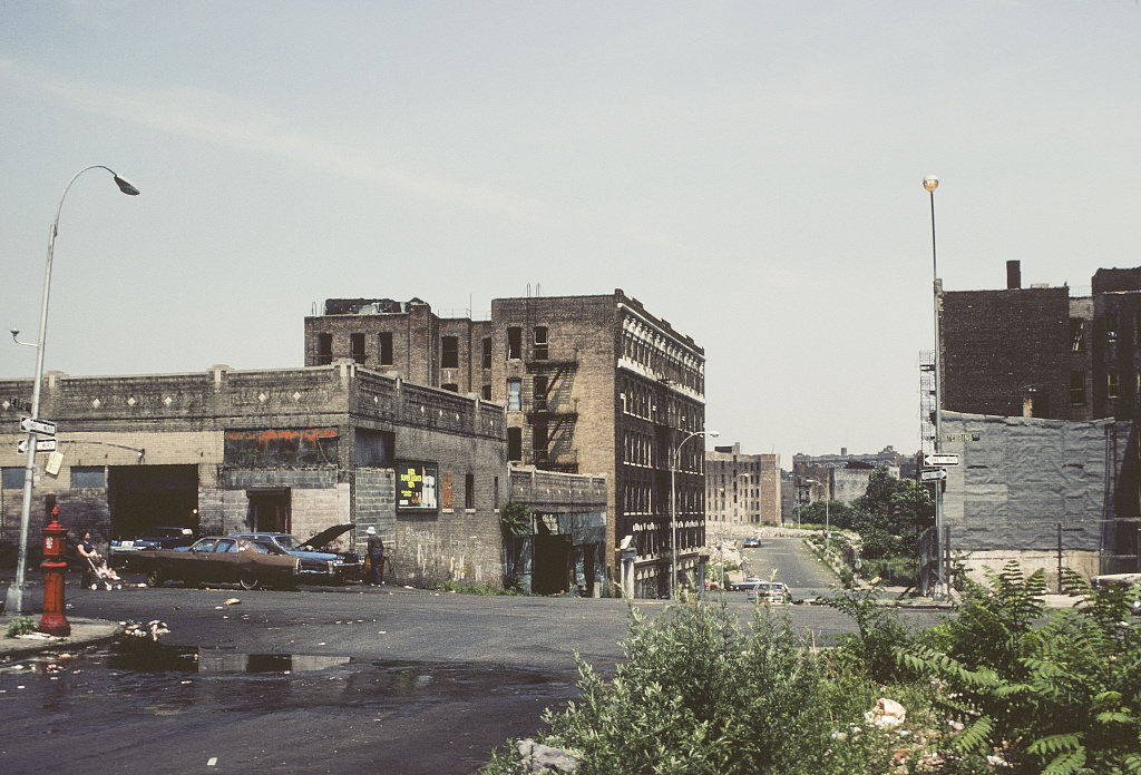 View East Along E. 170Th St. At Stebbins Ave., Bronx, 1980.