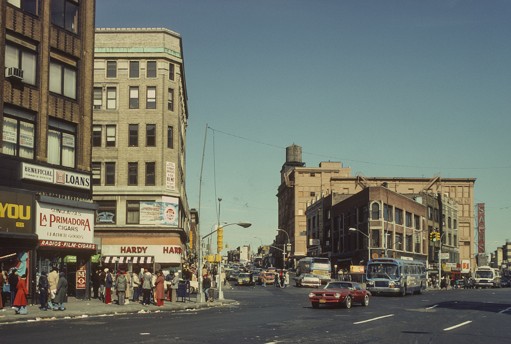 View North Along Third Ave. Toward E. 149Th St., Bronx, 1980.