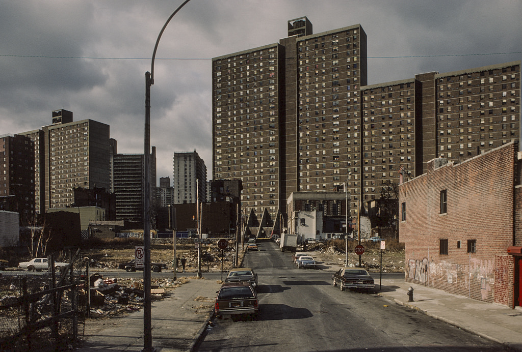 View West Along 159Th St. And Courtland Ave., Bronx, 1987.