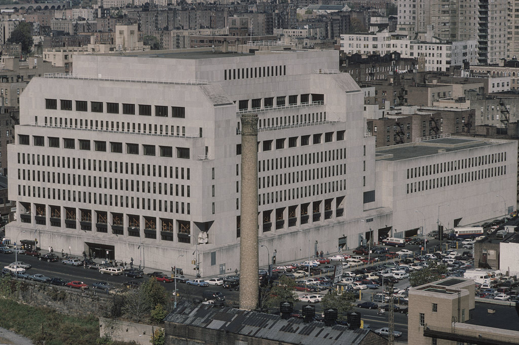 Criminal Court, E. 161St At Grant Ave., Bronx, View From The Roof Of The Air Rights Towers, 1988.