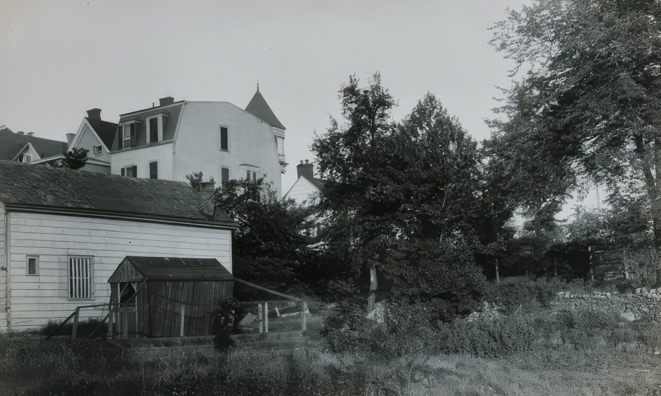 Rear View Of Poe Cottage, 1911.