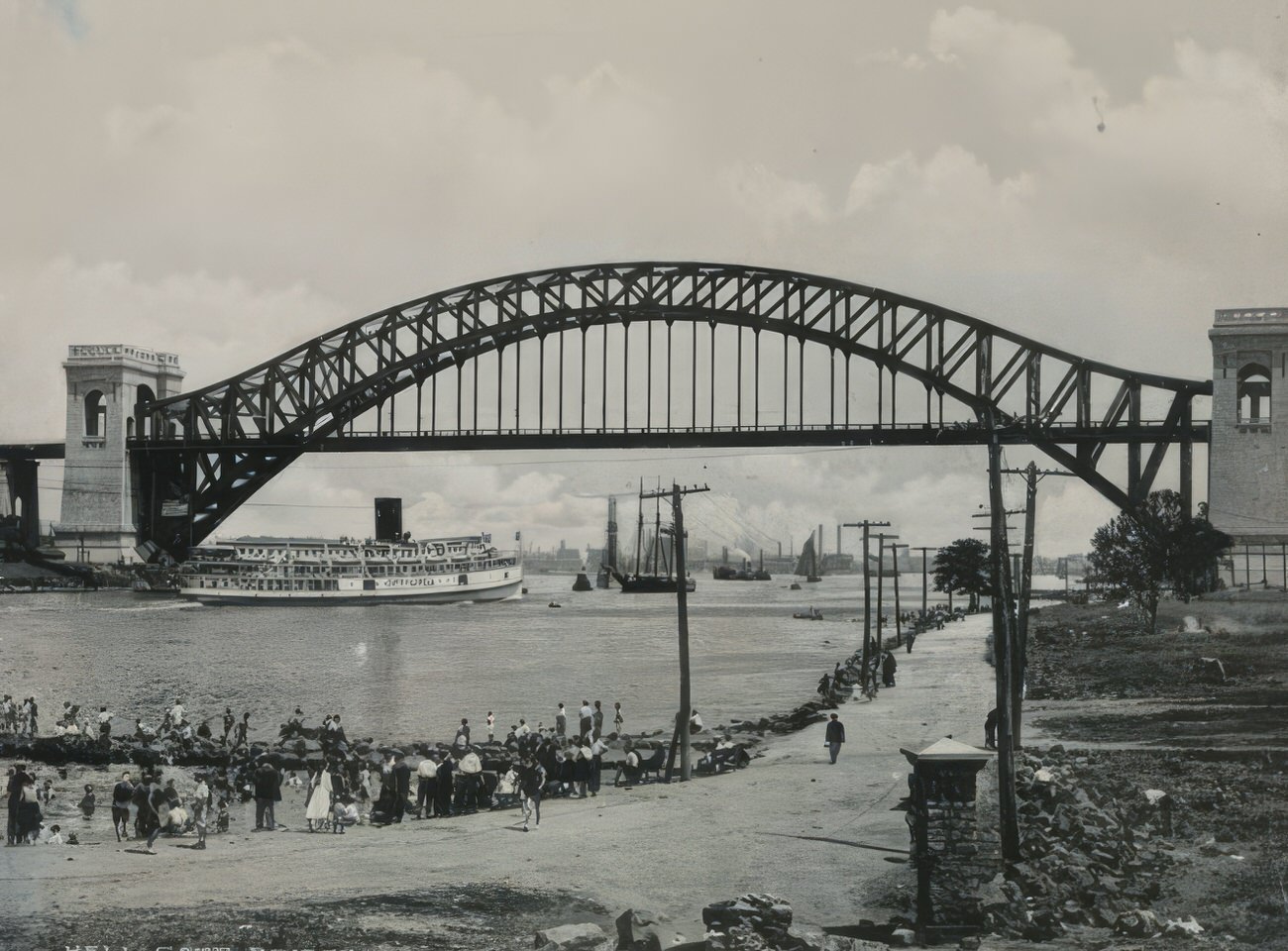 Hell Gate Bridge, Circa 1916.