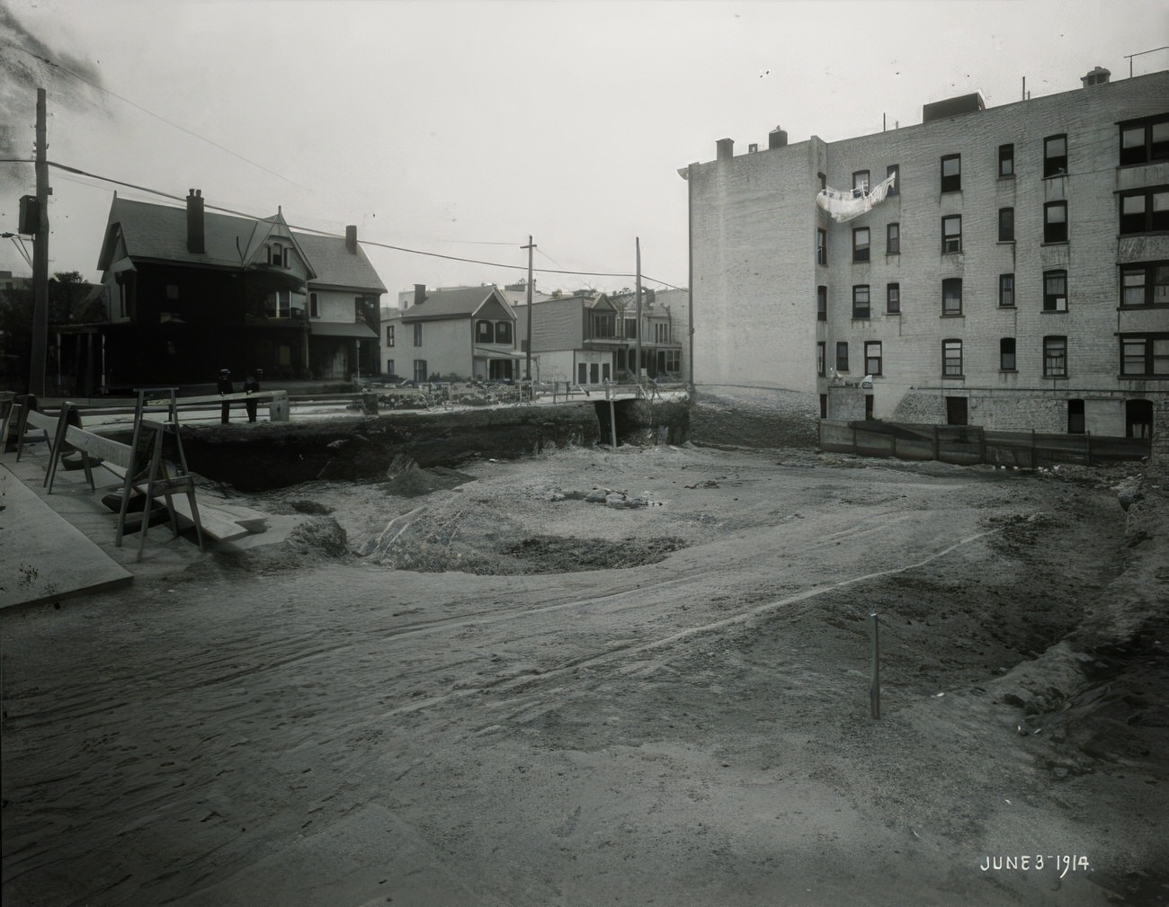 Parochial School Under Construction At 183Rd Street And Washington Avenue, 1914.