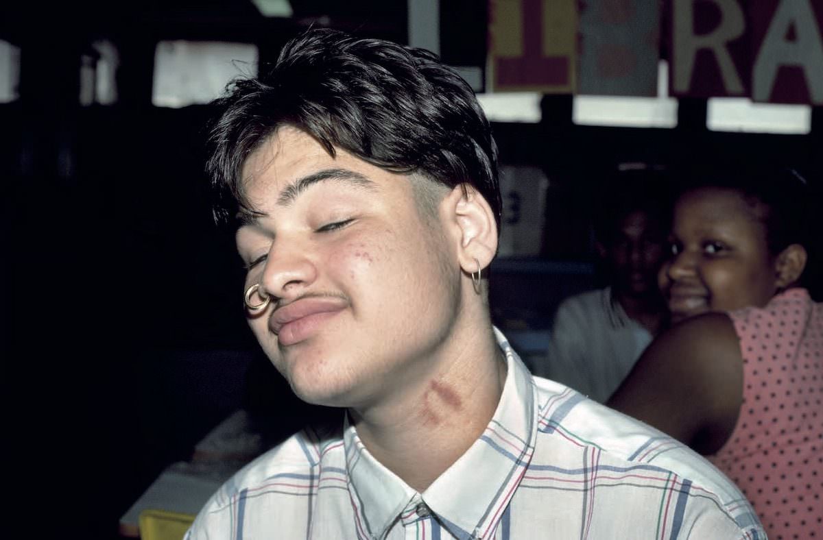 Nose Ring, Earring, Mustache And Hickey Is 291, Bushwick, Brooklyn, 1991