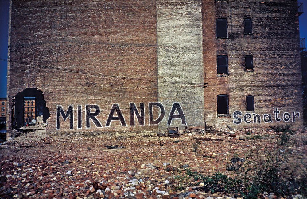 Senator Miranda, Bushwick, Brooklyn 1982