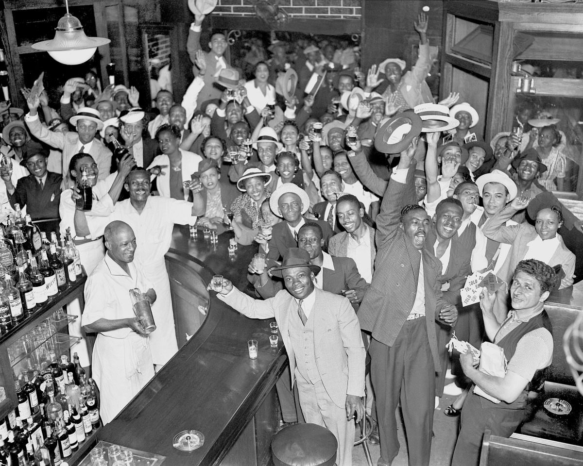 Harlem Celebrates Joe Louis' Victory Over Primo Carnera, New York City, 1935.