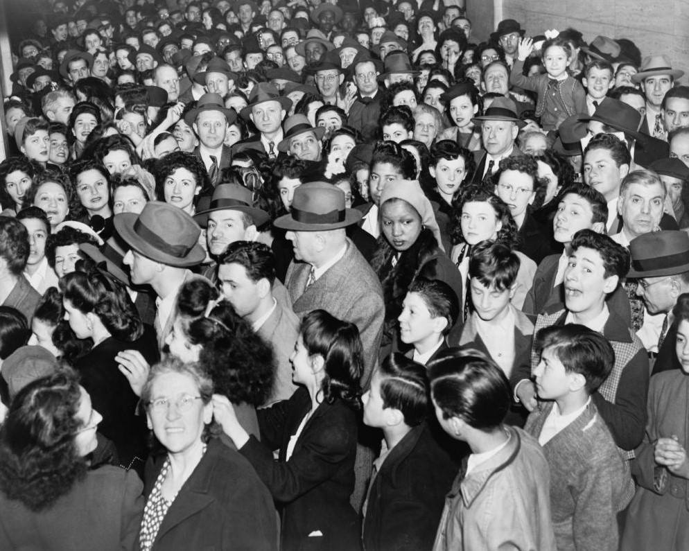 People Waiting To Be Vaccinated At The Department Of Health Building, New York City, 1947.