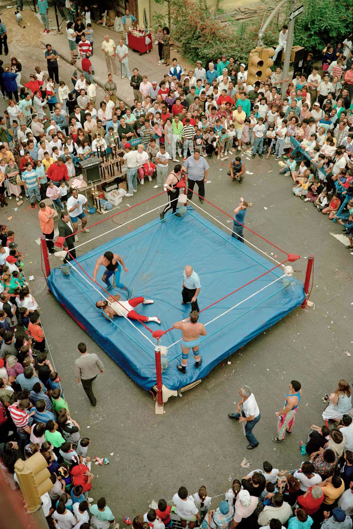 Wrestling Match On Clinton Street, 1990