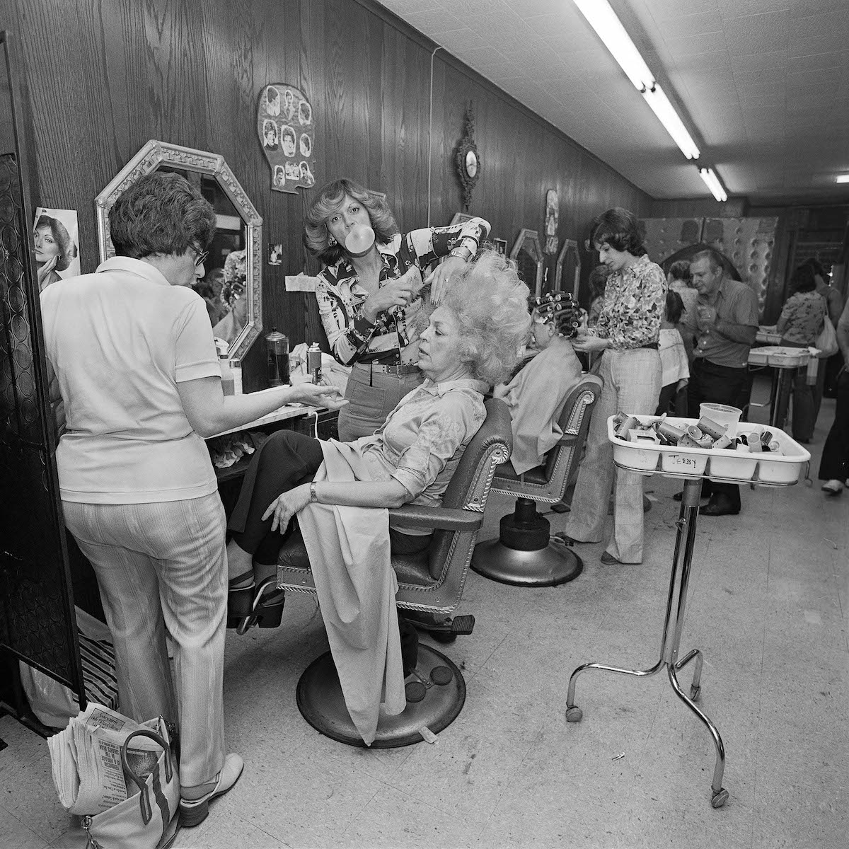 Mom Getting Her Hair Teased At Besame Beauty Salon North Massapequa, June 1976