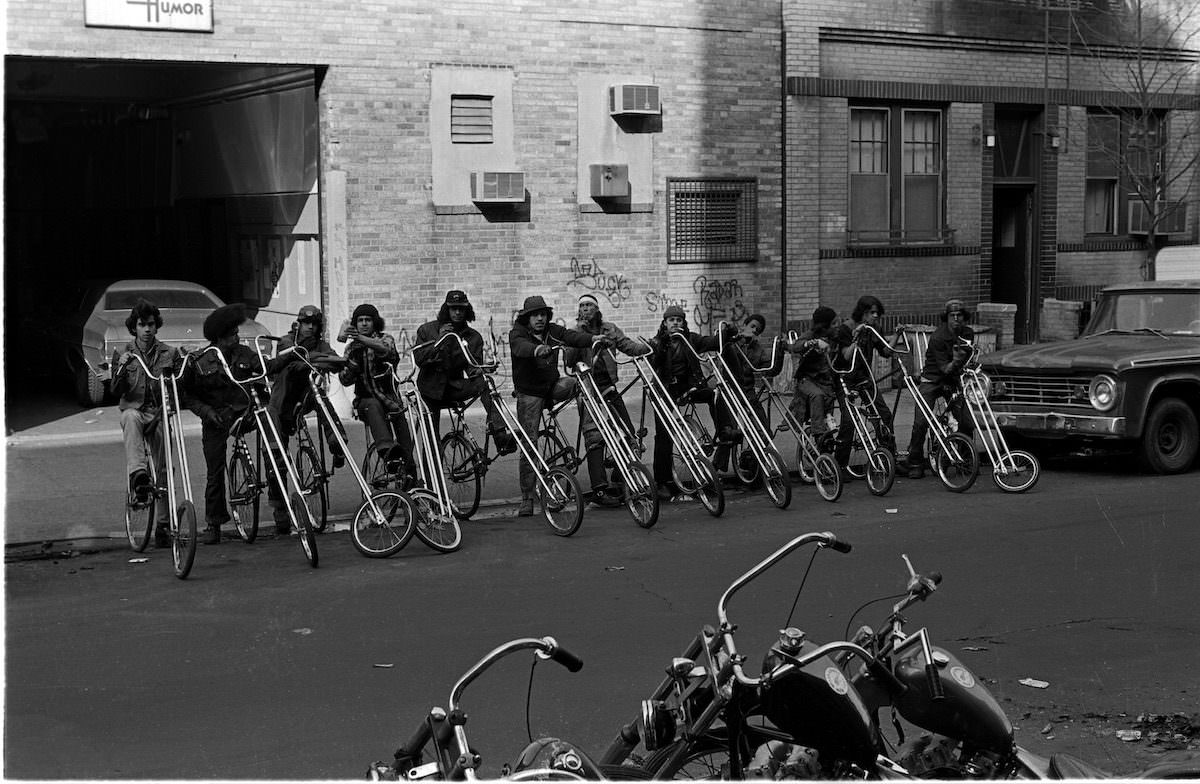 Brooklyn Bike Gang by Rich Allen – buy the print of his New York City photos in the 1970s