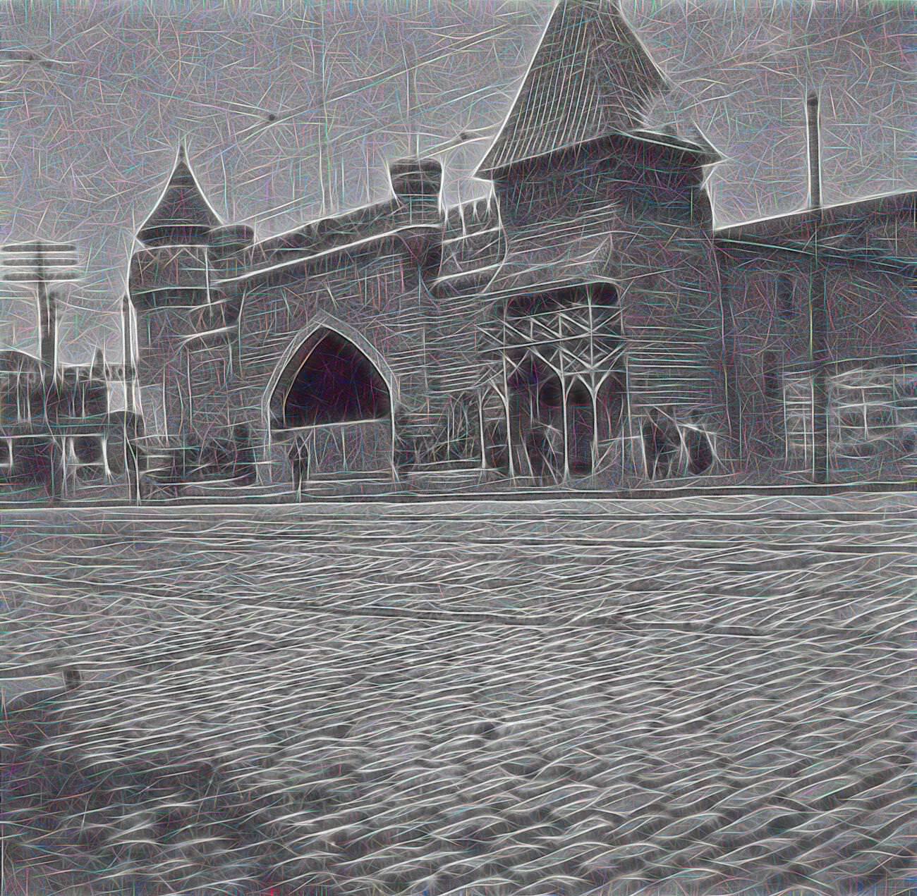 Johnstown Flood Reenactment On Surf Avenue, Coney Island, Brooklyn, 1902
