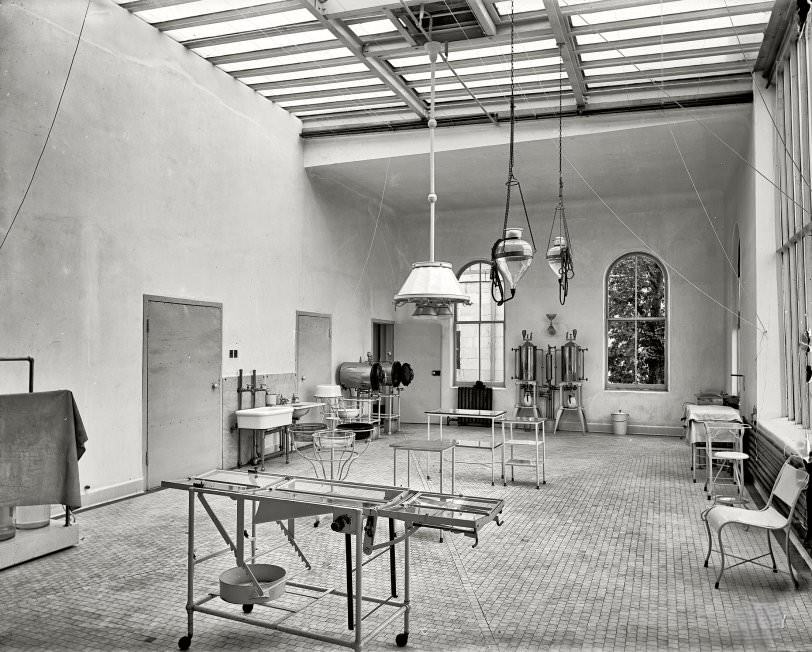 Operating Room In Brooklyn Navy Yard Hospital, 1900.