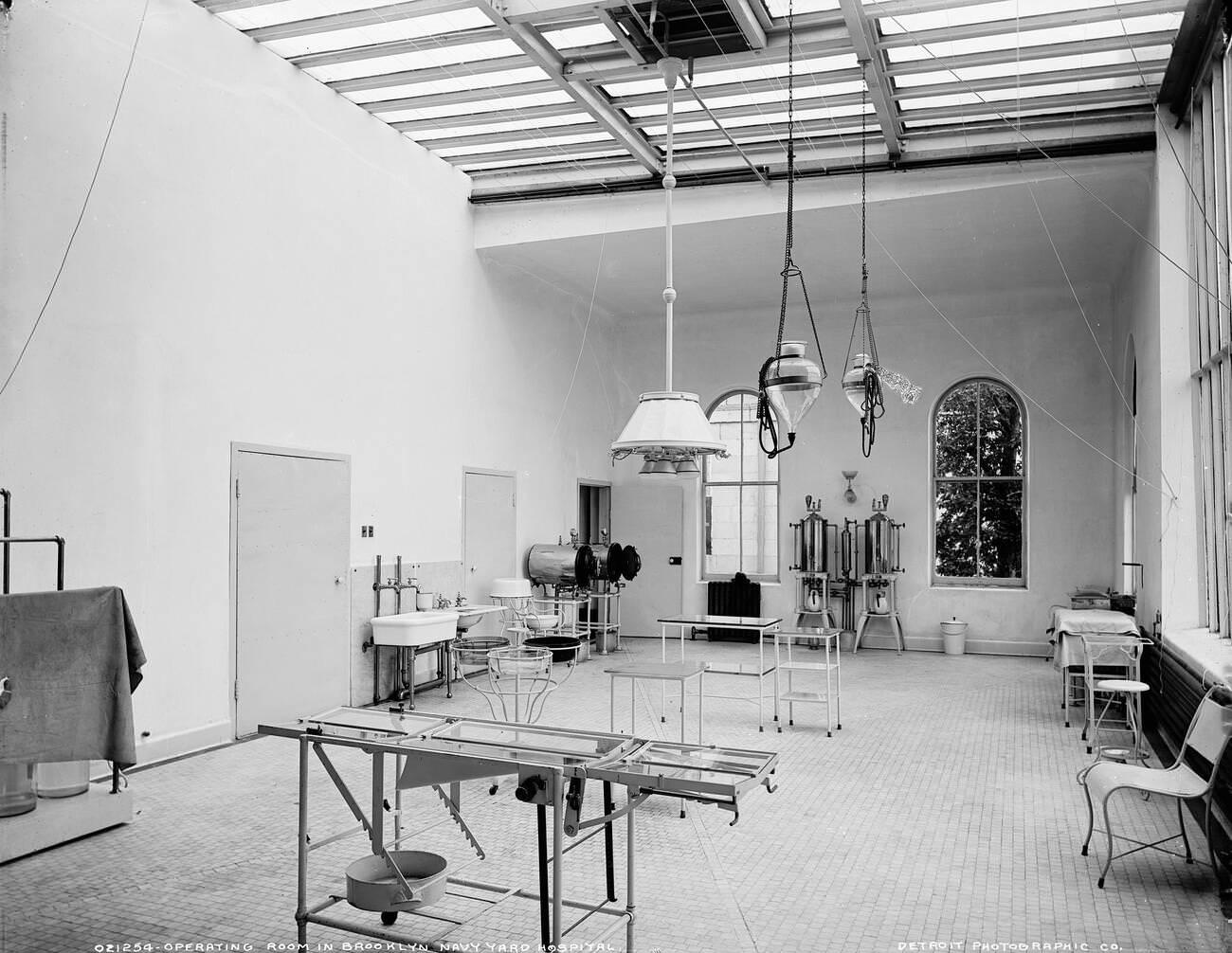 Operating Room At Brooklyn Navy Yard Hospital, Brooklyn, 1900