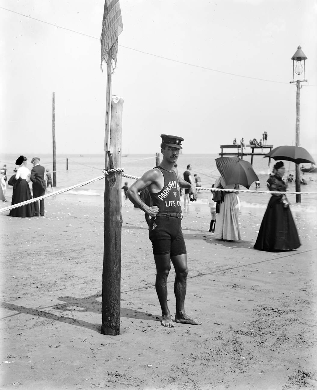 Brighton Beach Lifeguard, Brooklyn, 1900S