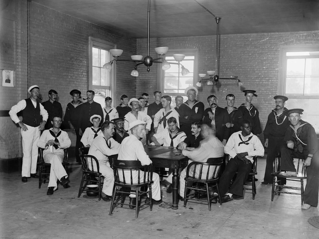 Sailors Convalescing At Brooklyn Navy Yard Hospital, Brooklyn, 1900