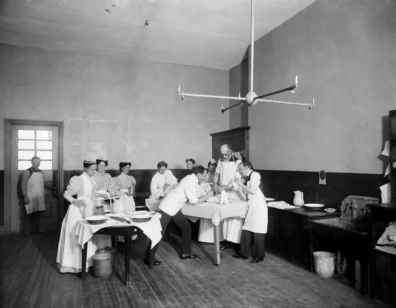 Operation At Brooklyn Navy Yard Hospital, Brooklyn, 1900