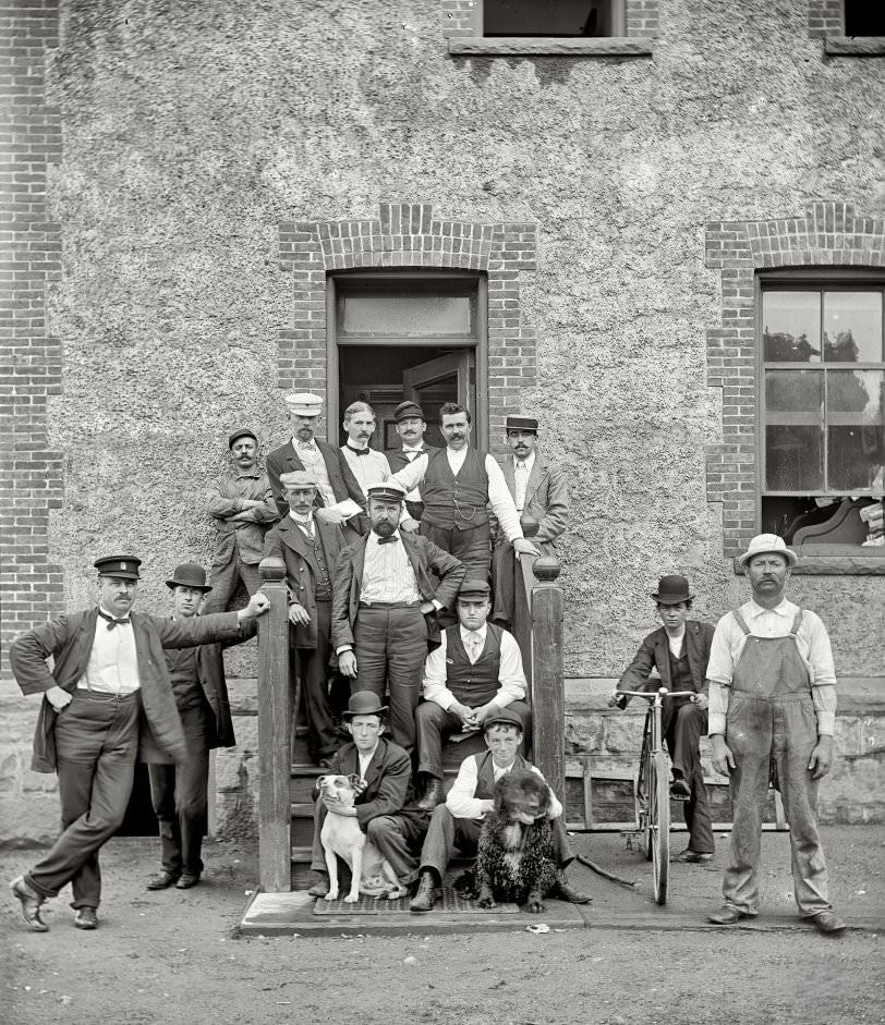 Stewards And Nurses, Brooklyn Navy Yard Hospital, 1900
