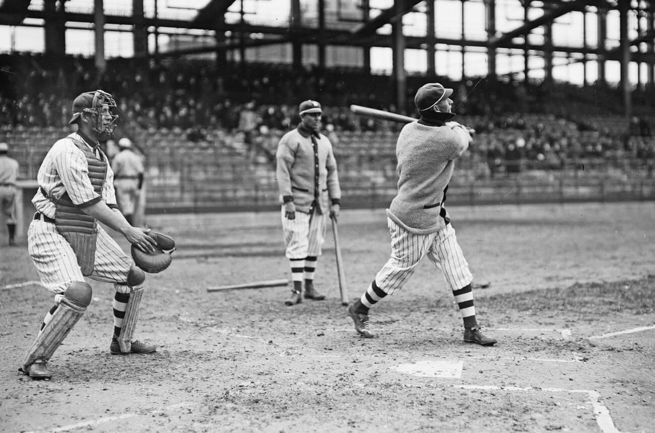 John Hummel At Bat, Brooklyn National League, 1913