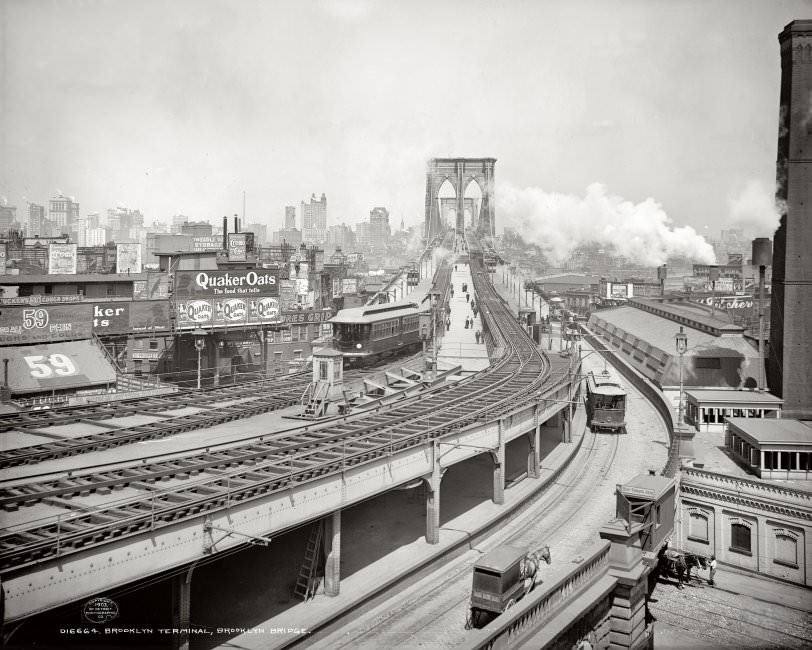 Brooklyn Terminal At Brooklyn Bridge, 1903