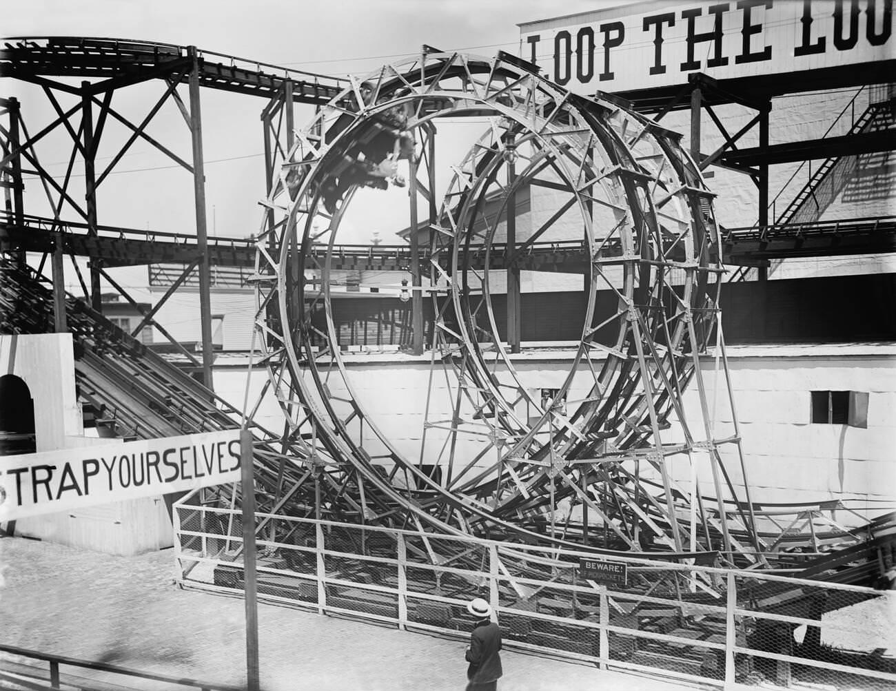 Loop The Loop At Luna Park, Coney Island, Brooklyn, 1905