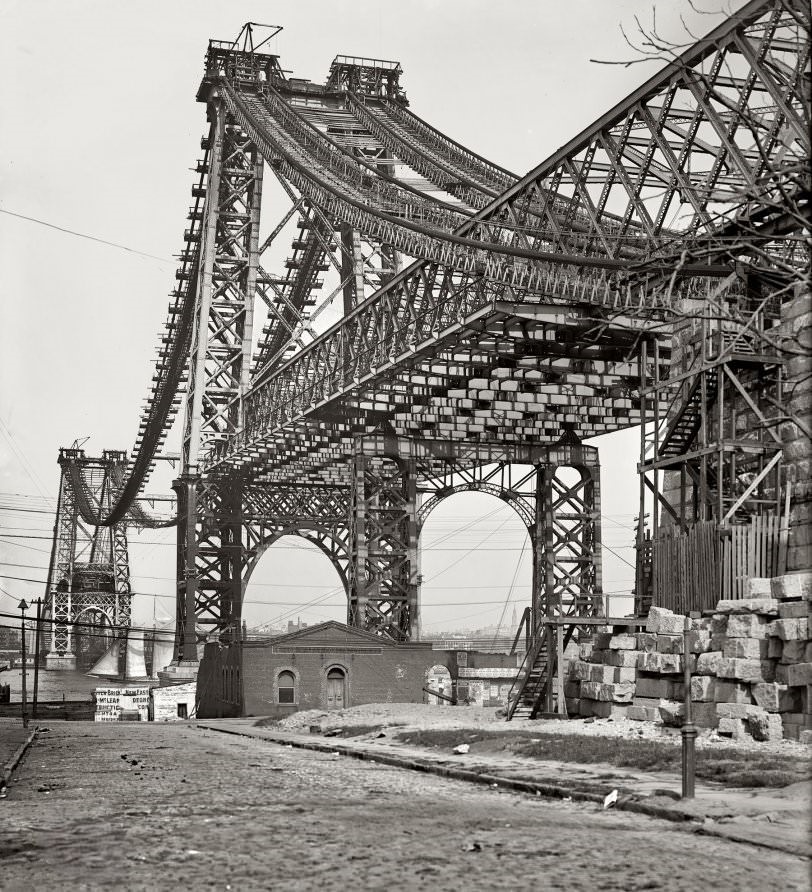 New East River Bridge From Brooklyn, 1902