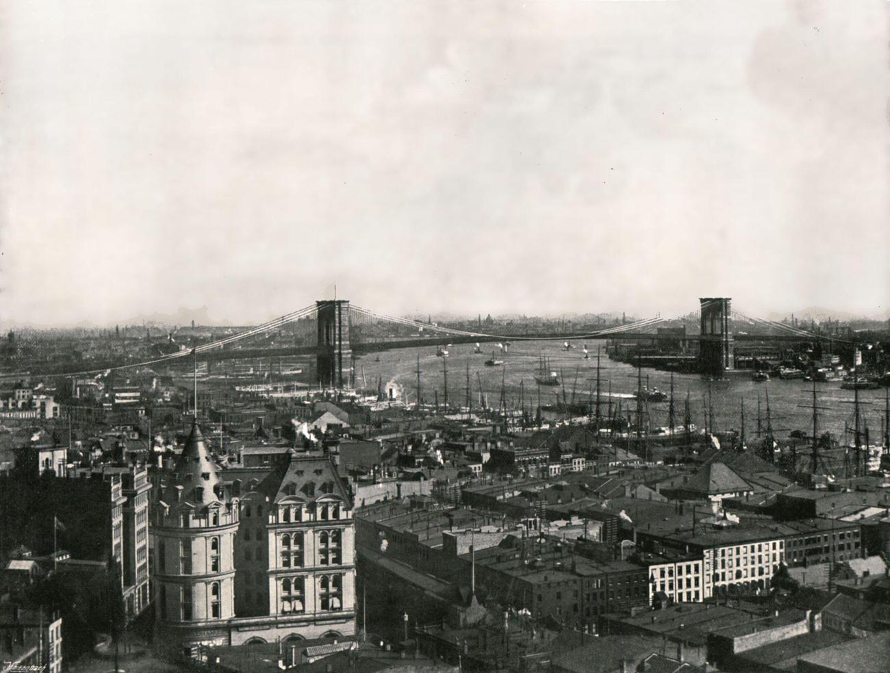 General View Of Brooklyn Bridge, 1901