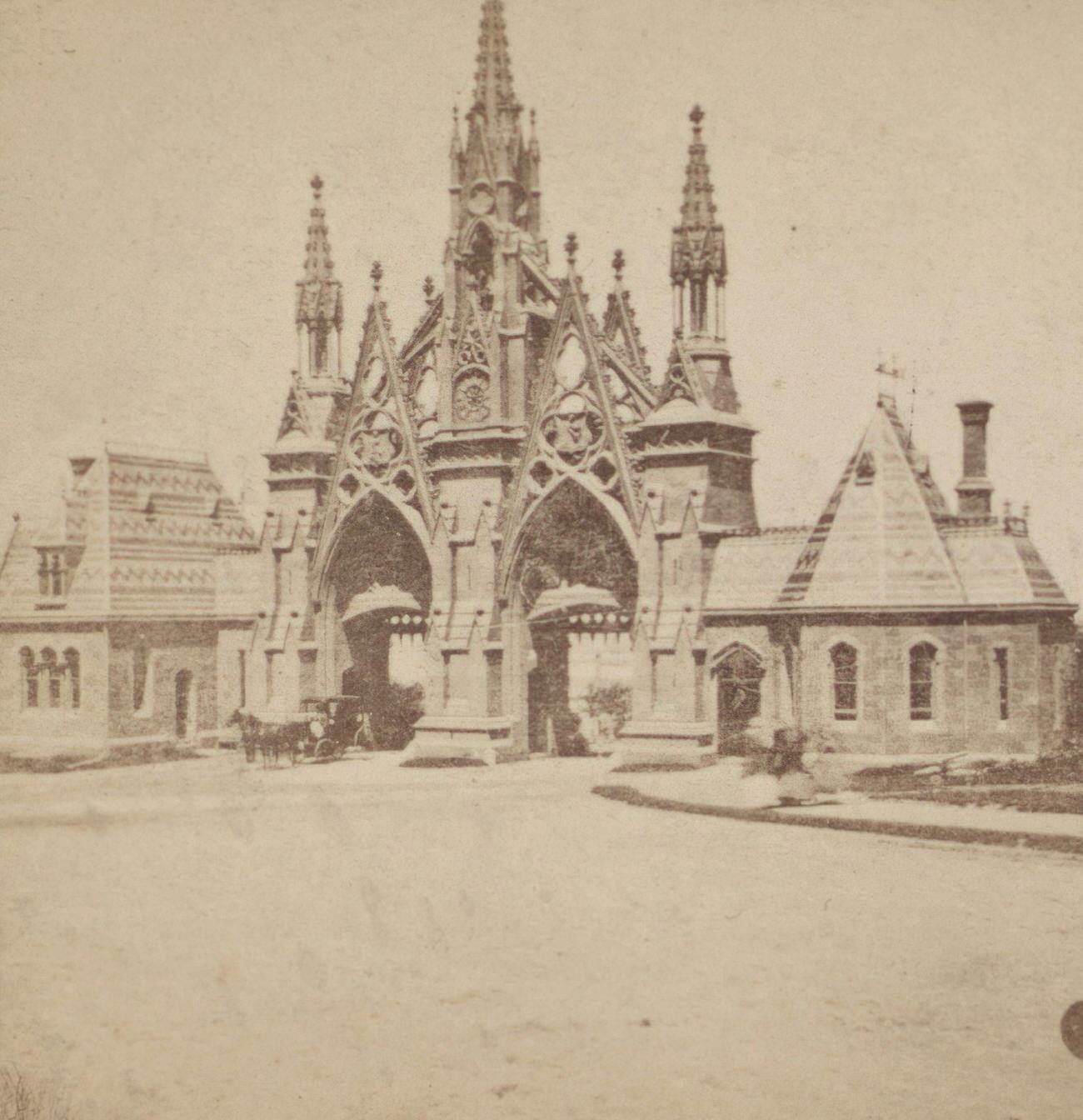 Entrance To Greenwood Cemetery In Brooklyn, 1901