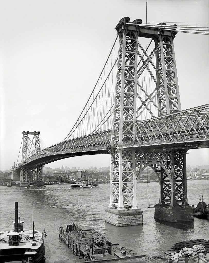 Williamsburg Bridge From Brooklyn, 1904