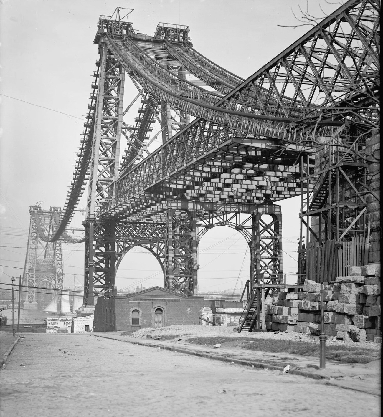 Williamsburg Bridge View From Brooklyn, 1903