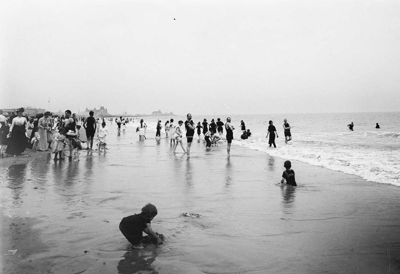 Coney Island Beach, Brooklyn, 1901
