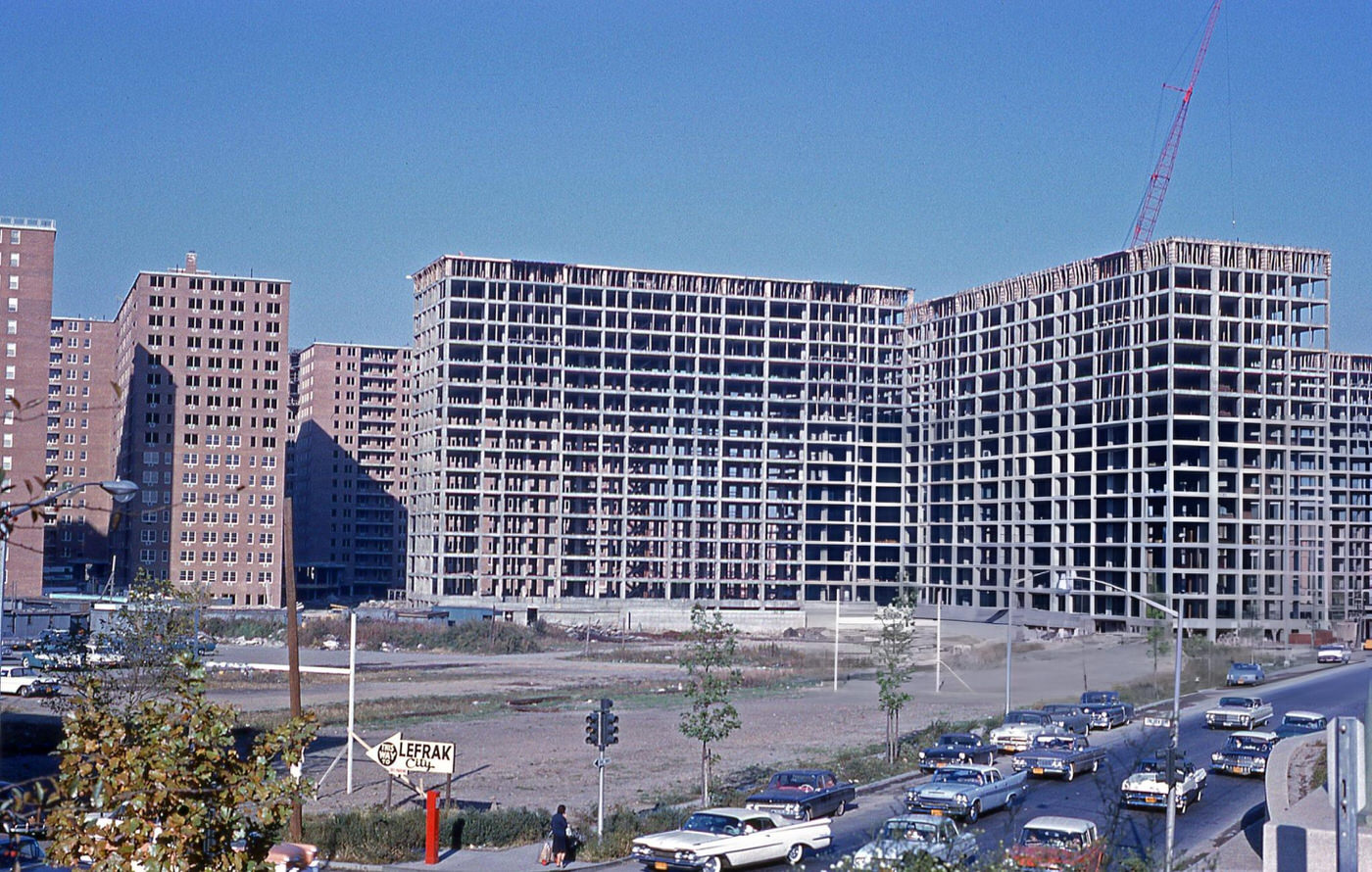 View Of The Lefrak City Construction Site In Corona, 1960S.