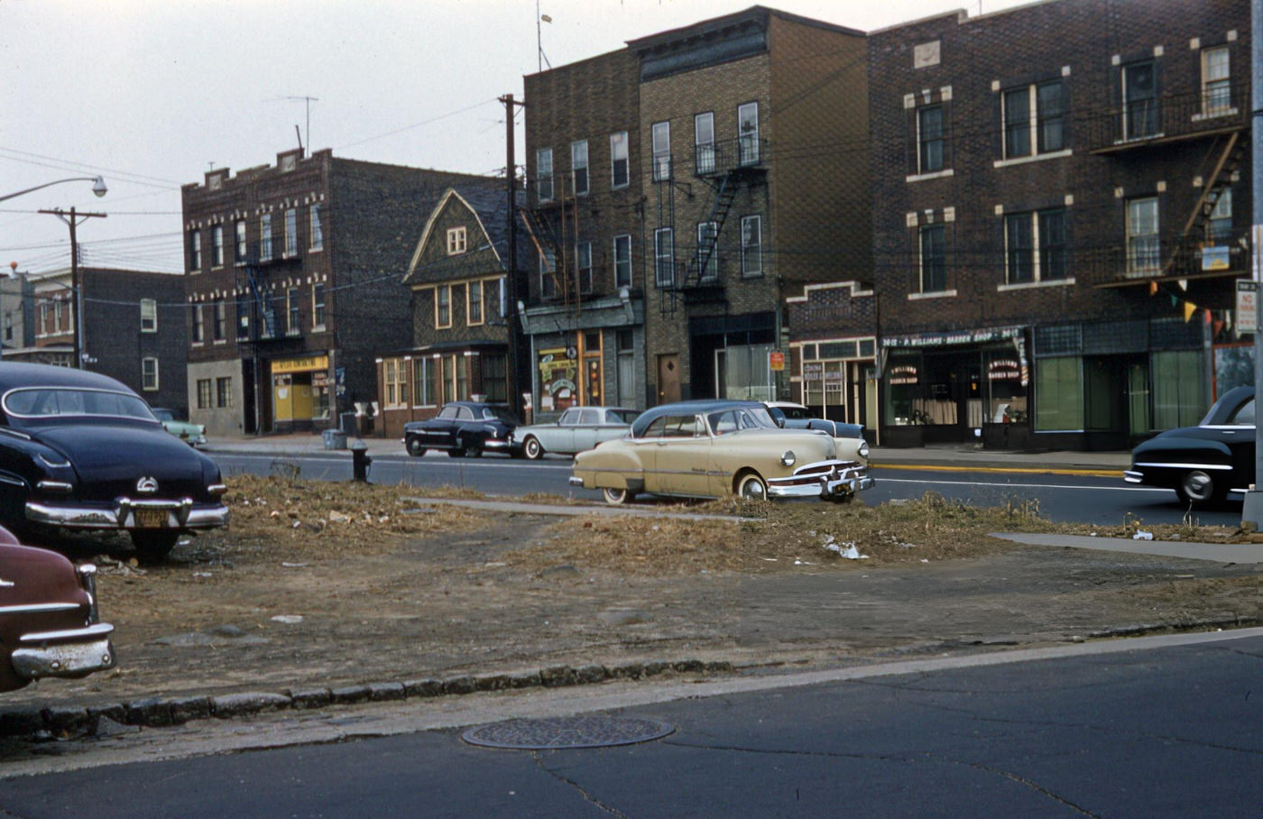 Residential And Commercial Buildings At The Intersection Of 108Th Street And 37Th Avenue, Corona, 1960.